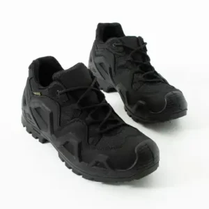 کفش/چکمه تاکتیکی مشکی نامرئی با بند، مقاوم در برابر آب و باد و دارای زیره ضد لغزش برای استفاده در فضای باز. - 12213
