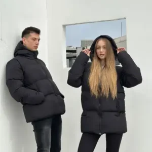 کاپشن پفی یونی‌سکس سایز بزرگ - 12638