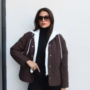 Mont پاراچوتی با طرح کاپیتونه و کلاه‌دار - 12690