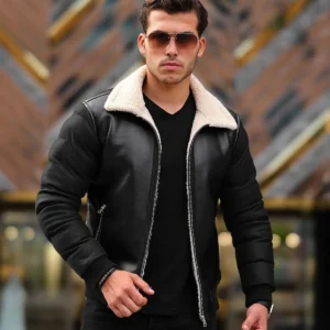 کت چرم مردانه، کاپشن زمستانی، پالتو پفکی - 11925