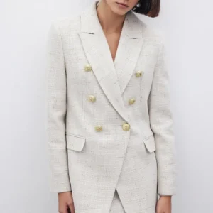 کت کوتاه سیمی - رنگ خاکی - 11906