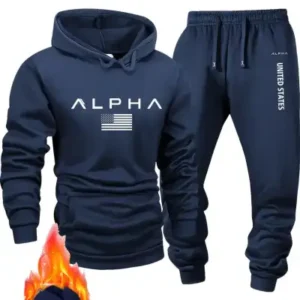 ست سویشرت و شلوار کلاهدار دو تکه برای آقایان - 12053