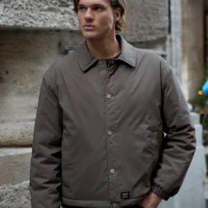 کت مردانه اورسایز با دکمه فشارنده - کاپشن الوان - 11920