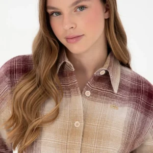 شومیز زنانه آستین بلند bordo شماره 50297439-VR014 - 11806