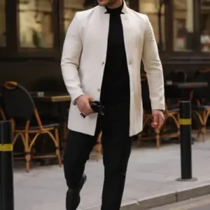 پالتوی مردانه کلاهدار Slimfit فصل جدید - 13105