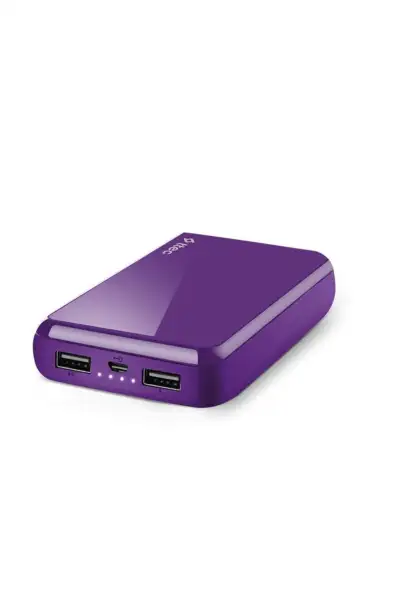 شارژر قابل حمل ۱۰,۰۰۰ میلیآمپر - بنفش - 12864 شارژر قابل حمل ۱۰,۰۰۰ میلیآمپر - بنفش - 12864