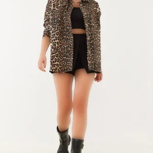 کاپشن جین کادین مدل لئوپارد 60251838 - 11812