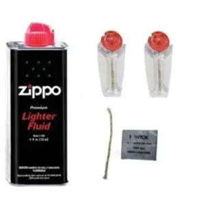 بنزین زیپو ۱۲۵ میلی لیتر و ۲ عدد سنگ زیپو