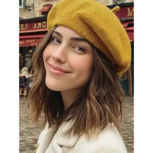 کلاه هنرمند پشمی پریمیوم زنانه - 13314