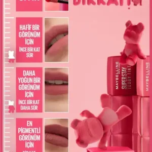 میبلین سوپر استی تدی تینت رنگ مایع مات با ماندگاری طولانی ۱۵ اسکی نی دیپ - 13206