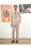 کت و شلوار دو تکه مردانه سبک ایتالیایی با طراحی اسلیم فیت