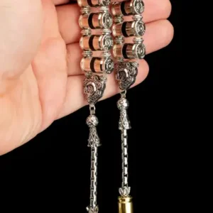 سنجاق طراحی گلوله 106 گرم با متال آلباکا - تسبیح زازا - 13337