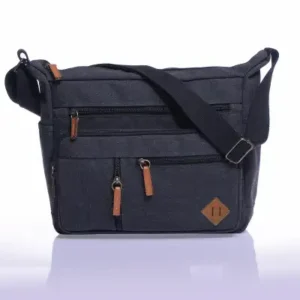 کیف کج کانواس جی‌کی‌۱۳ مشکی - 13622