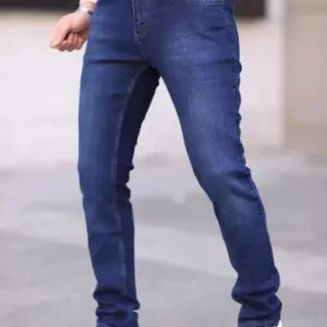 شلوار جین مردانه فیت معمولی با متریال کشی