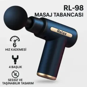 ماساژور شارژی حرفه ای ورزشی و روزمزه از برند Relax اورجینال با دو سال ضمانت