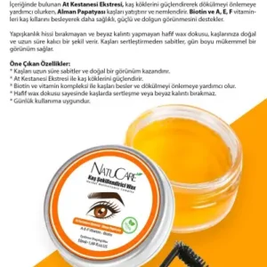 وکس حالت‌دهنده، تثبیت‌کننده، مغذی و براق‌کننده ابرو در بسته‌بندی شیشه‌ای ۵۰ میلی‌لیتر - 13184