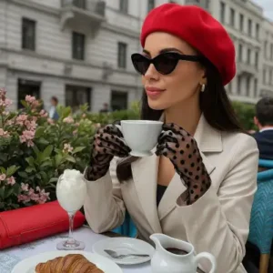 کلاهی نمدی قرمز از پشم استرالیایی طرح نقاش فرانسوی