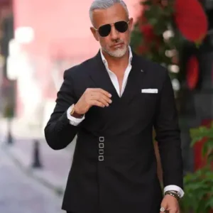 کت و شلوار ترند 2026 اروپا با دکمه‌های چسبی مردانه فیس پلاس