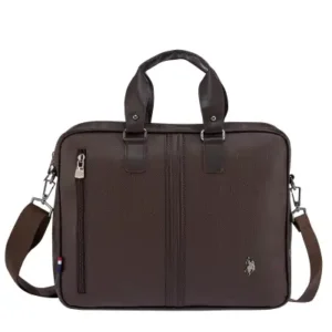 کیف لپ تاپ دوشی US Polo Assn مدل 6753-6752 رنگ قهوه‌ای - 13252