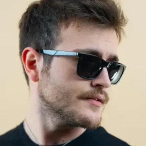 عینک آفتابی مردانه پلاریزه تاماس اصل مشکی