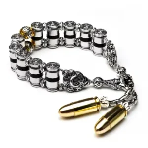 سنجاق طراحی گلوله 106 گرم با متال آلباکا - تسبیح زازا - 13337