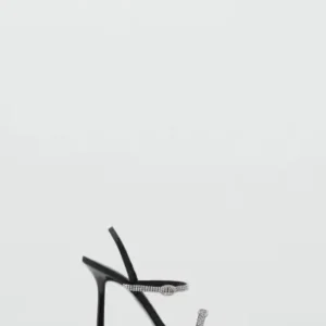 صندل پاشنه‌دار با سنگ‌های استراس - 13385