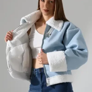 کوتاه جین زنانه با جزئیات فیلاتوی پشمی - 13118