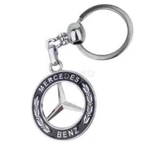 کلیدساز فلزی با لوگوی مرسدس-بنز و طلایی، دوطرفه، کلید خودرو هدیه ای - 13538