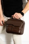 کیف دستی و دوشی مردانه چرم طبیعی