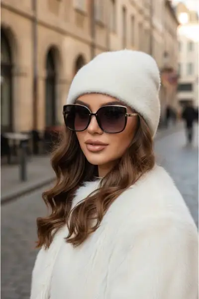 بِرِه پفدار و نرم زنانه رنگ کرم - 13311 بِرِه پفدار و نرم زنانه رنگ کرم - 13311