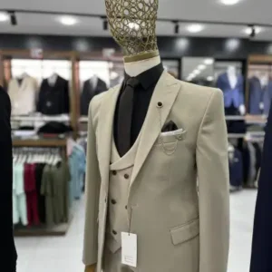 ست لباس کامل کرم - 13352