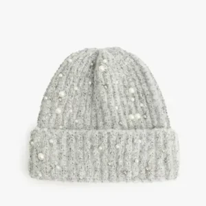 کلاه با بافت مرواریددار - 13303