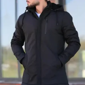 کاپشن و بارانی ضد آب با آستر خزدار 50209 - 13080