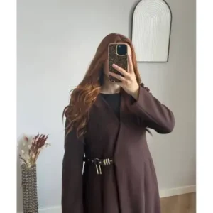 "پالتو بلند خزدار زمستانی – مدل با قفل، سایز ۳۸-۴۶" - 13361