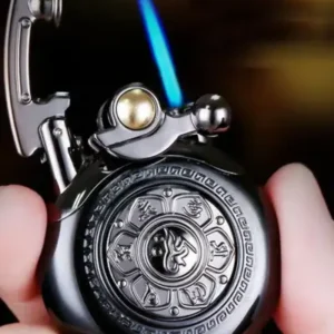 فندک لوکس با چرخ استرس بدنه فلزی و طراحی کلاسیک