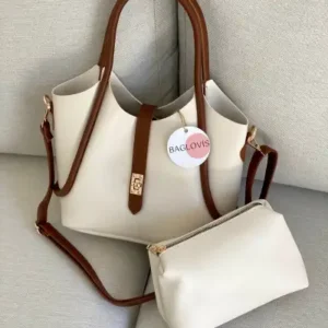 کیف زنانه به همراه کیف لوازم آرایشی ترک