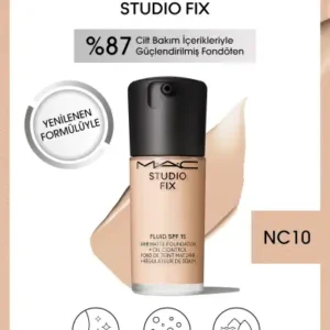 فونداسیون مات ماندگار تا ۲۴ ساعت - استودیو فیکس مایع با SPF 15 - رنگ: NC10 - ۳۰ میلی‌لیتر - 13232