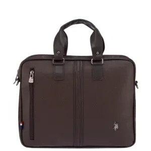 کیف لپ تاپ دوشی US Polo Assn مدل 6753-6752 رنگ قهوه‌ای - 13252