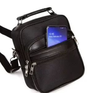 کیف دستی و کتف بزرگ مردانه سیاه، کیف دوشی برای استفاده روزمره مشکی - 13640
