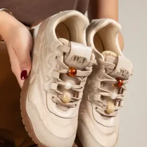 کفش ورزشی زنانه با کفی اورتopedیک، ضد آب، مدل اسنیکر مناسب برای پیاده روی روزمره 0980 - 13463