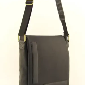 کیف لپ‌تاپ مشکی چرم مصنوعی ضد آب