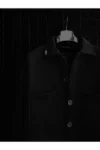 کت جکت راحت و اورسایز مردانه مشکی - 13564