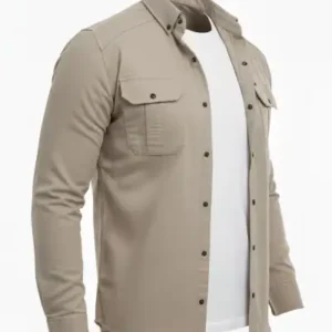 پیراهن جین مردانه با فیت اسلیم و برش تنگ - 13257