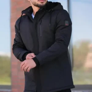 کاپشن و بارانی ضد آب با آستر خزدار 50209 - 13080