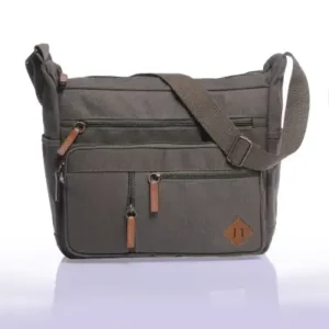 کیف پستچی کانووس مدل جی‌کی‌۱۳ با رنگ خاکی - 13627