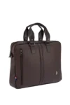 کیف لپ تاپ دوشی US Polo Assn مدل 6753-6752 رنگ قهوه‌ای - 13252