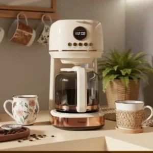 دستگاه قهوه ساز Fressi فیلتر دار با نمایشگر دیجیتال ولوتو با 2 سال ضمانت