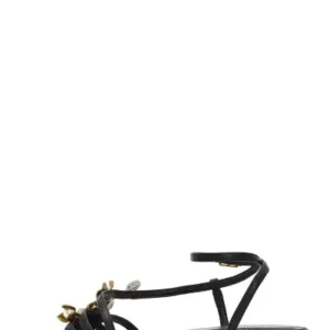 زنانه صندل آنکل‌استرپ مشکی با سگک و سنگ 25SFD442118 - 13386