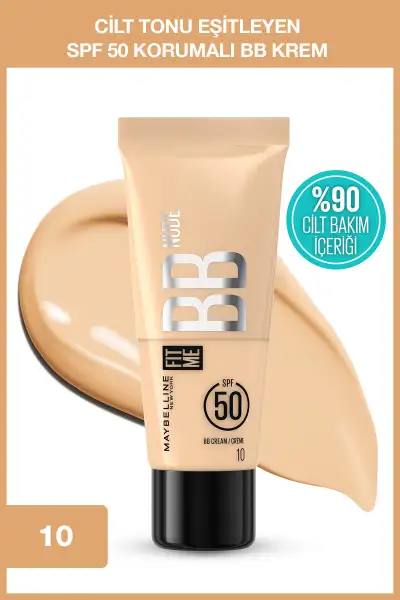کرم BB مرطوبکننده مؤثر با SPF50 برای پوستهای طبیعی - رنگ سرد روشن - 13202 کرم BB مرطوبکننده مؤثر با SPF50 برای پوستهای طبیعی - رنگ سرد روشن - 13202