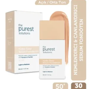 کرم پودر مرطوب‌کننده و شاداب‌کننده The Purest Solutions رنگ روشن/متوسط